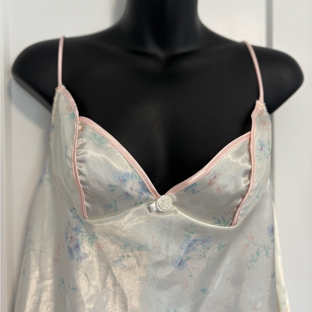 Vintage Floral Lingereine‎ One Piece Bodysuit Women's Size Small - Picture 2 of 15